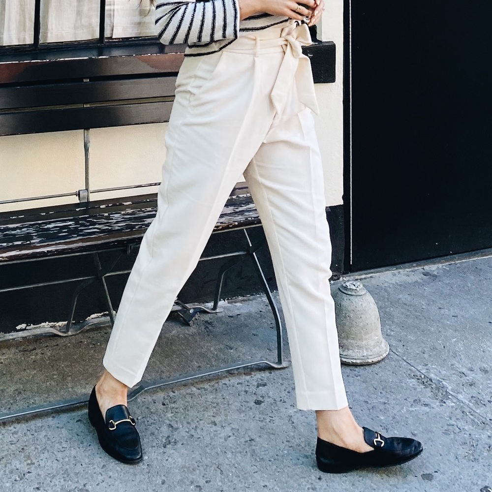 Mango paper bag trousers